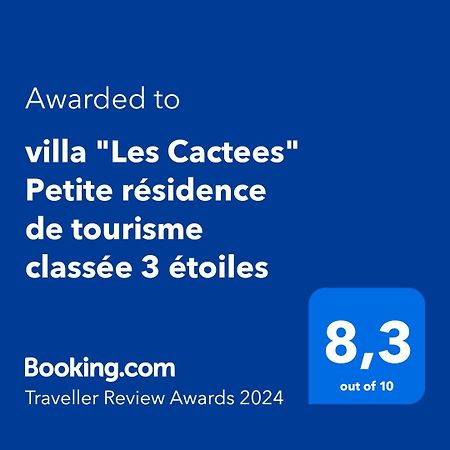 Villa "Les Cactees" Petite Residence De Tourisme Classee 3 Etoiles Антиб Экстерьер фото